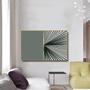 Imagem de Quadro Decor Colagem em Geometria Verde