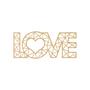 Imagem de Quadro Decorativ Mdf Cru Love 40X20Cm