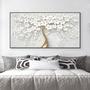 Imagem de Quadro decorativo 1 peça cerejeira branca moderna decoração floral