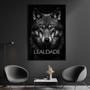 Imagem de Quadro Decorativo 1 Tela Animais Lealdade Rosto Lobo Diversos Tamanhos Natural