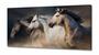 Imagem de Quadro Decorativo 3 Cavalos em Tecido canvas 130x60