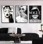 Imagem de Quadro decorativo 3 peças vogue"