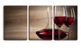 Imagem de Quadro Decorativo 30x66 as taças de vinho tinto