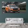 Imagem de Quadro Decorativo 30x66 carro laranja na estrada