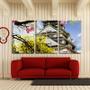 Imagem de Quadro Decorativo 30x66 casa japonesa entre sakuras