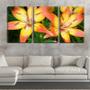 Imagem de Quadro Decorativo 30x66 lirios flor amarela