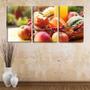 Imagem de Quadro Decorativo 30x66 maçãs e morangas sortidas