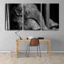 Imagem de Quadro Decorativo 30x66 olhar de filhote de elefante pb