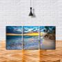 Imagem de Quadro Decorativo 30x66 ondas mansas beijando a praia