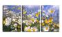 Imagem de Quadro Decorativo 30x66 pequenas flores e hastes