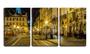 Imagem de Quadro Decorativo 30x66 praça iluminada da cidade