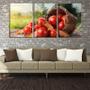 Imagem de Quadro Decorativo 30x66 tomates no cesto de madeira