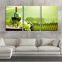 Imagem de Quadro Decorativo 30x66 vinho branco na roça