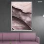 Imagem de Quadro decorativo 40x60cm vidro natureza folhas abstratas rose gold flnt086