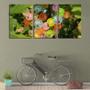 Imagem de Quadro Decorativo 45x96 bolinhas coloridas de planta