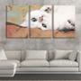 Imagem de Quadro Decorativo 45x96 gato branco deitado