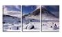 Imagem de Quadro Decorativo 45x96 montanha com neve e pedras