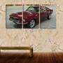 Imagem de Quadro Decorativo 45x96 mustang vermelho retrô