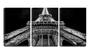Imagem de Quadro Decorativo 45x96 torre Eiffel iluminada fundo preto