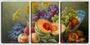 Imagem de Quadro Decorativo 45x96 verduras natureza morta