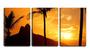 Imagem de Quadro Decorativo 45x96 vista duas pedras entre palmeiras