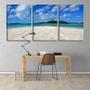 Imagem de Quadro Decorativo 55x110 areia de praia e céu azul