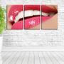 Imagem de Quadro Decorativo 55x110 dentes brancos dentista odonto