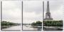 Imagem de Quadro Decorativo 55x110 torre Eiffel vista do senna