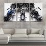 Imagem de Quadro Decorativo 55x110 três motos miniaturas