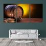 Imagem de Quadro Decorativo 68x126 pequeno barril de vinho