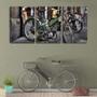 Imagem de Quadro Decorativo 80x140 bicicleta antiga a motor