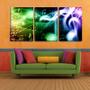 Imagem de Quadro Decorativo 80x140 notas musicais em neon