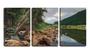 Imagem de Quadro Decorativo 80x140 pedras no lago cristalino