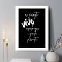 Imagem de Quadro Decorativo A Gente Vive Aquilo que A Gente Permite 45x34cm - com vidro