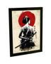 Imagem de Quadro Decorativo A4 Gueixa Samurai Pintura Japonesa