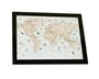 Imagem de Quadro Decorativo A4 Mapa Mundi Retro Vintage Países Poster