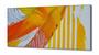 Imagem de Quadro Decorativo Abstrato Amarelo Laranja em Tecido Canvas 130x60 cm