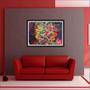 Imagem de Quadro Decorativo Abstrato Arte Linhas Modernas Salas Decoração Interiores