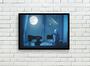 Imagem de Quadro Decorativo Abstrato Artístico Moderno Cores Criança Urso Com Moldura RC037