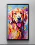 Imagem de Quadro Decorativo Abstrato Canvas Filete Cachorro Natureza Animais Pet Shop