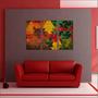 Imagem de Quadro Decorativo Abstrato Decorações Escritórios Consultórios Salas 3 peças Moldura