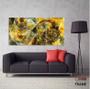 Imagem de Quadro Decorativo Abstrato Marmore Amarelo 3pç 120x60