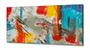 Imagem de Quadro Decorativo Abstrato Moderno Pintura em Tecido Canvas 130x60 cm