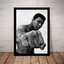 Imagem de Quadro Decorativo Academia Boxe Muhammad Ali Foto Retro