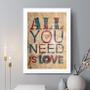 Imagem de Quadro Decorativo All You Need Is Love 45X34Cm