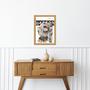 Imagem de Quadro Decorativo Anatomia Cerebro Vintage 24x18cm - com vidro
