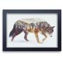 Imagem de Quadro Decorativo Animais 80 - Lobo Mdf 30X20Cm