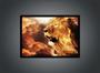 Imagem de Quadro Decorativo Animais Leão Abstrato Pet Shop Veterinário Natureza Paisagem Com Moldura RC011