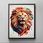 Imagem de Quadro Decorativo Animais Leão Moderno Decoração Para Salas G01