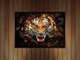 Imagem de Quadro Decorativo Animais Tigre De Bengala Abstrato Veterinário Pet Shop Natureza Com Moldura RC014